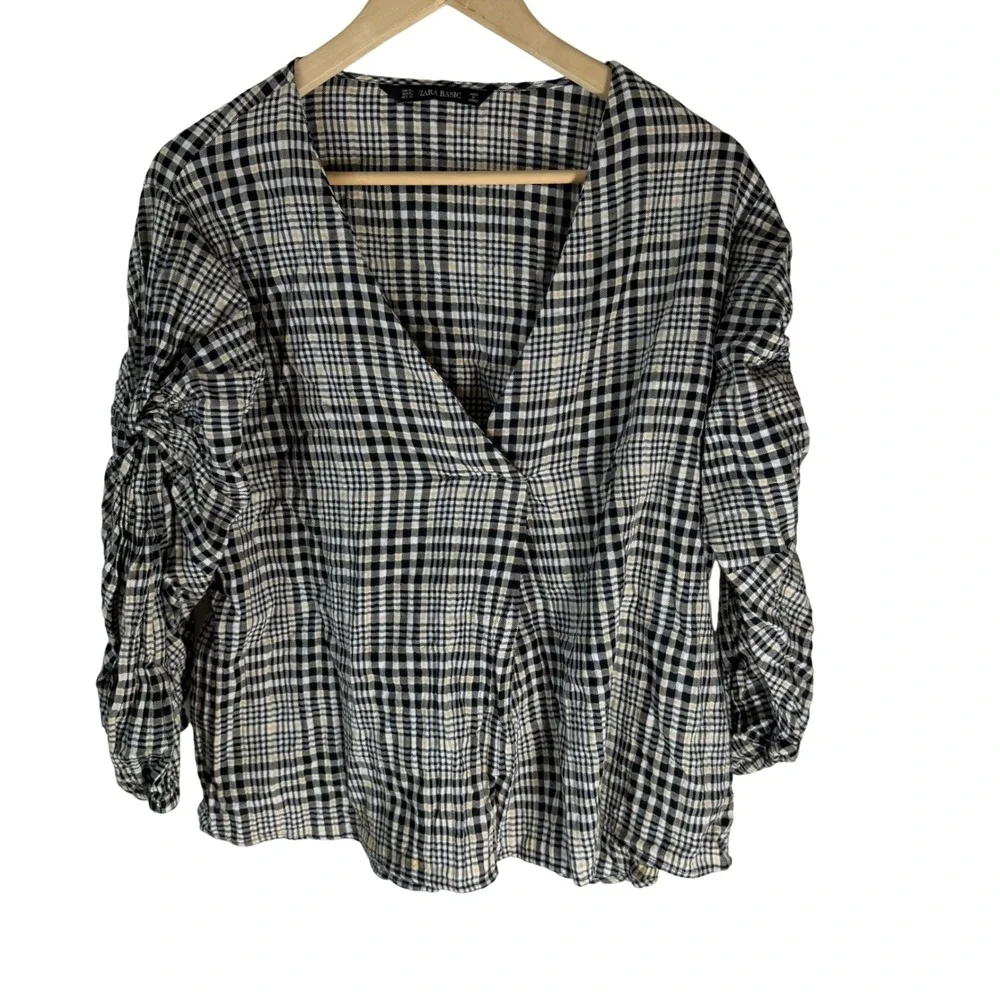 Zara basic plaid